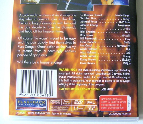 PURE DANGER (1996) DVD MOVIE C. Thomas Howell, Teri Ann Linn, Michael Russo - Picture 4 of 4