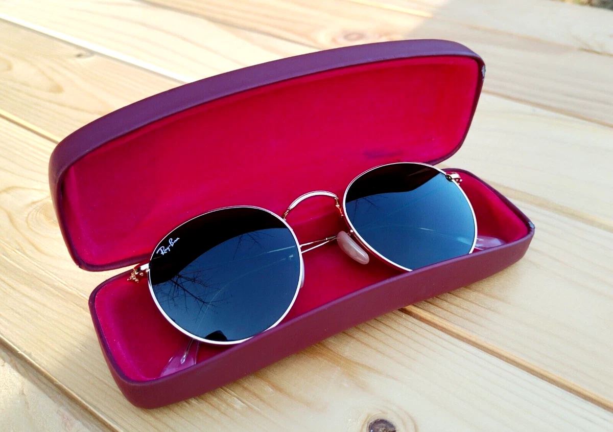 Ray Ban Round Metal RB3447 001 50[]21 145 3N Gold Tone sunglasses Excellent