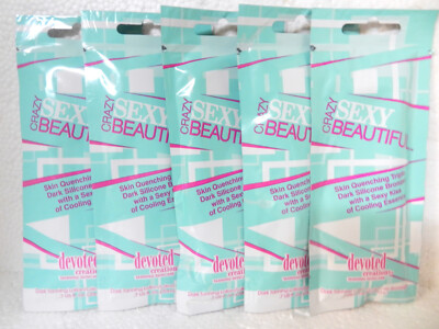 5 PACKETS CRAZY SEXY BEAUTIFUL DARK BRONZER TANNING LOTION BY DEVOTED CREATIONS