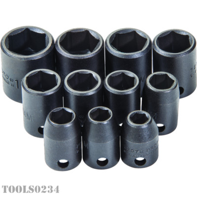 J72202 Proto 3/8'' Drive 11 Pc Metric Socket Set Metric Impact 6-Point w/Holder