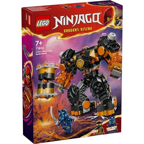LEGO Ninjago Cole's Element Earth Mech Power Mecha Toy Block 2024