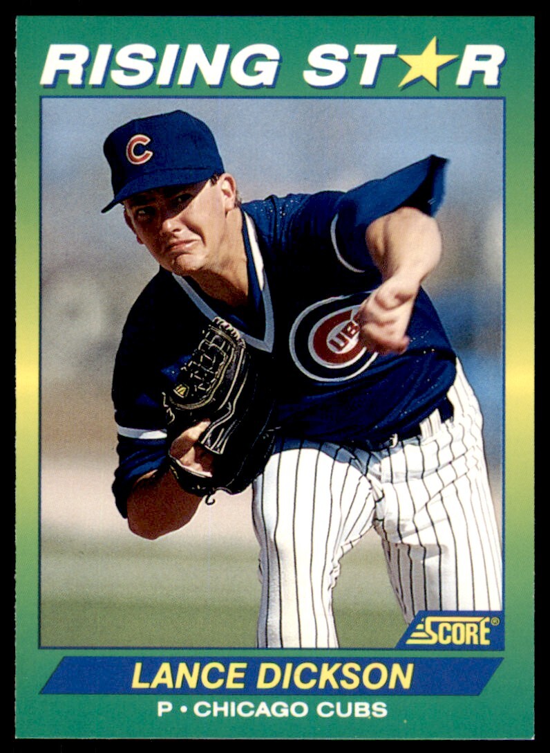1992 Score 100 Rising Stars Lance Dickson . Chicago Cubs #96