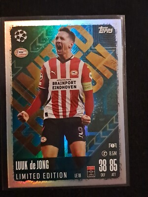 TOPPS KARTE UEFA CHAMPIONS LEAGUE 2024-25 LUUK DE JONG #LE 18 LIMITED EDITION