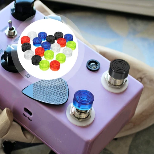  20 Pcs Electric Guitar Pedal Cap Button Caps Effect Footswitch Topper