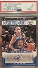2012 panini limited stephen curry Masterful Marks Psa 7 Auto 10