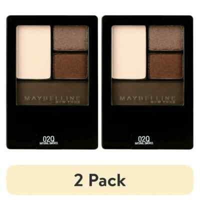 Maybelline Expert Wear Eyeshadow Quad, Natural Smokes 02Q, 0.17 oz