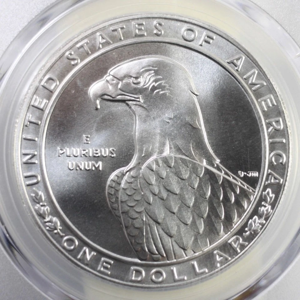 1983 Olympic Dollar PCGS MS70 ***Rev Tye's Stache*** #0136400 - Image 4 of 4