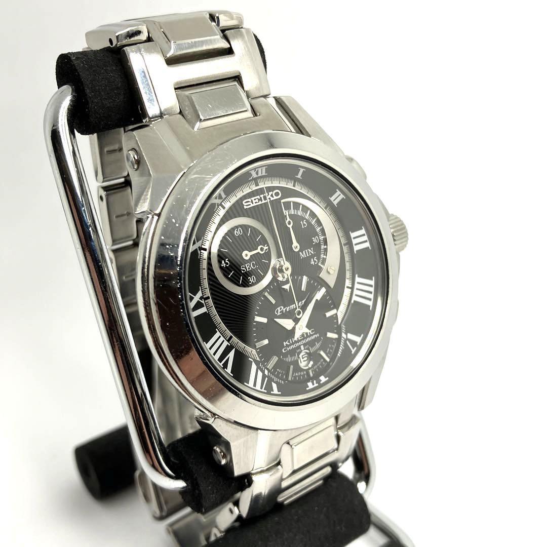 SEIKO Watch Kinetic Chronograph Premier L22-0AR0 Quartz 2008 SEIKO Watch Kinetic Chronograph Premier L22-0AR0 Quartz 2008