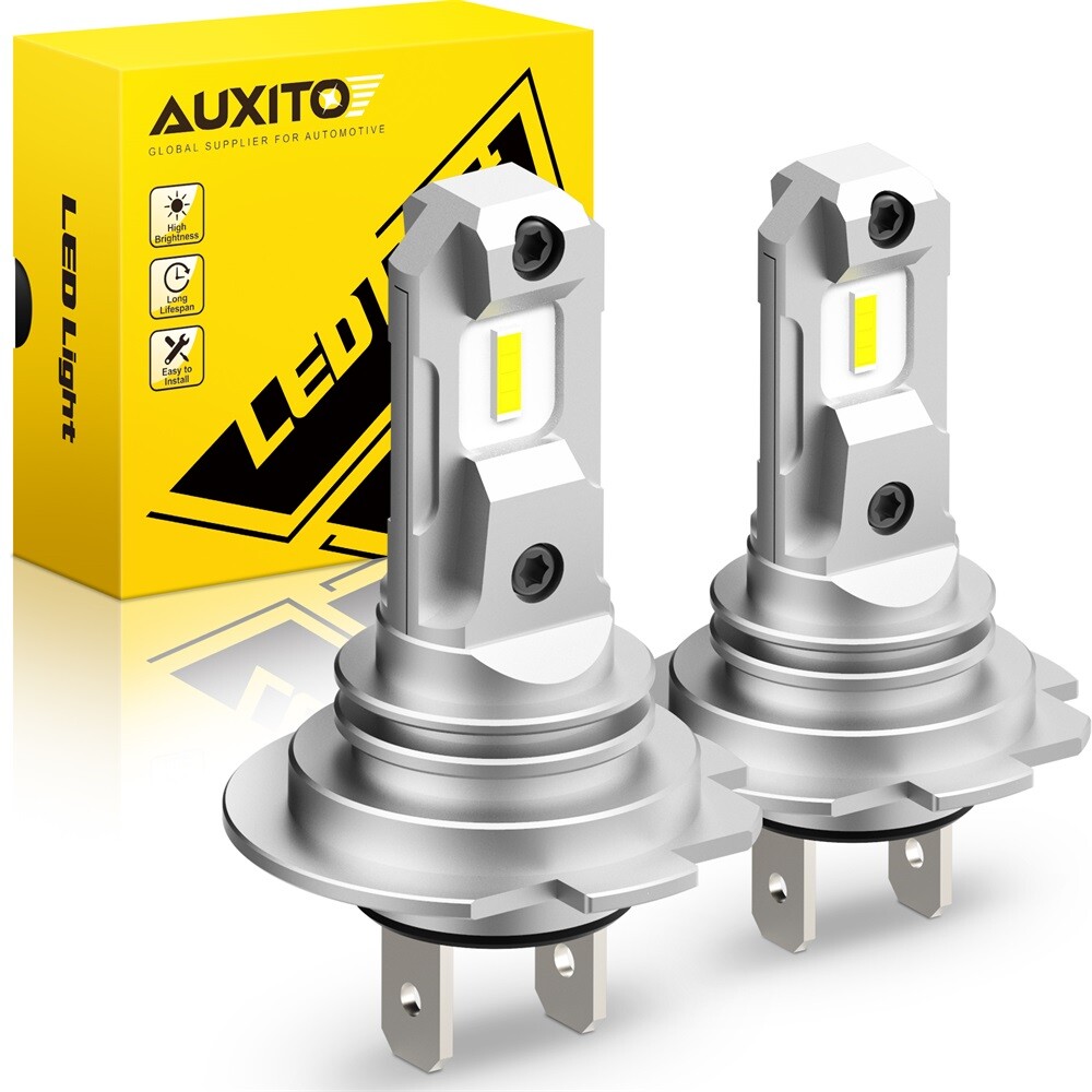 2x H7 LED Headlight Bulb Kit High Low Beam 100W 40000LM Super Bright 6500K White
