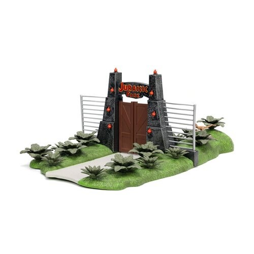 Jurassic Park Gate and Nano Hollywood Rides Vehicle Diorama - Picture 4 of 10