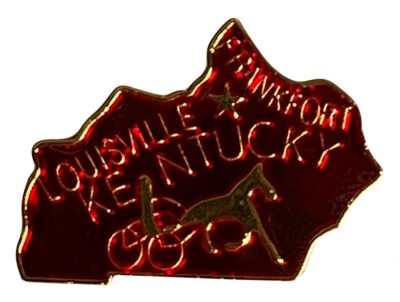 Wholesale Lot of 24 Kentucky Enamel State Map Hat Cap Lapel Pin (ACE - 618)