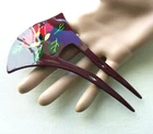 Vintage Japanese kanzashi hair comb geisha hair accessory (AAG)
