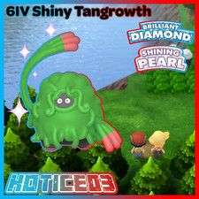 6IV Shiny Tangrowth Pokemon Brilliant Diamond Shining Pearl