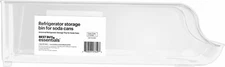 Best Buy essentials- Universal Refrigerator Storage Bin for Soda Cans - Clear