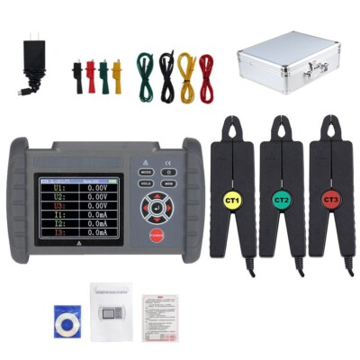 Three Phase Digital Phase Voltammeter With Phase Sequence Indication Function