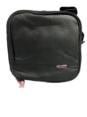 TATAY URBAN Insulated FOOD BAG - BLACK WITH RED CONTAINERS