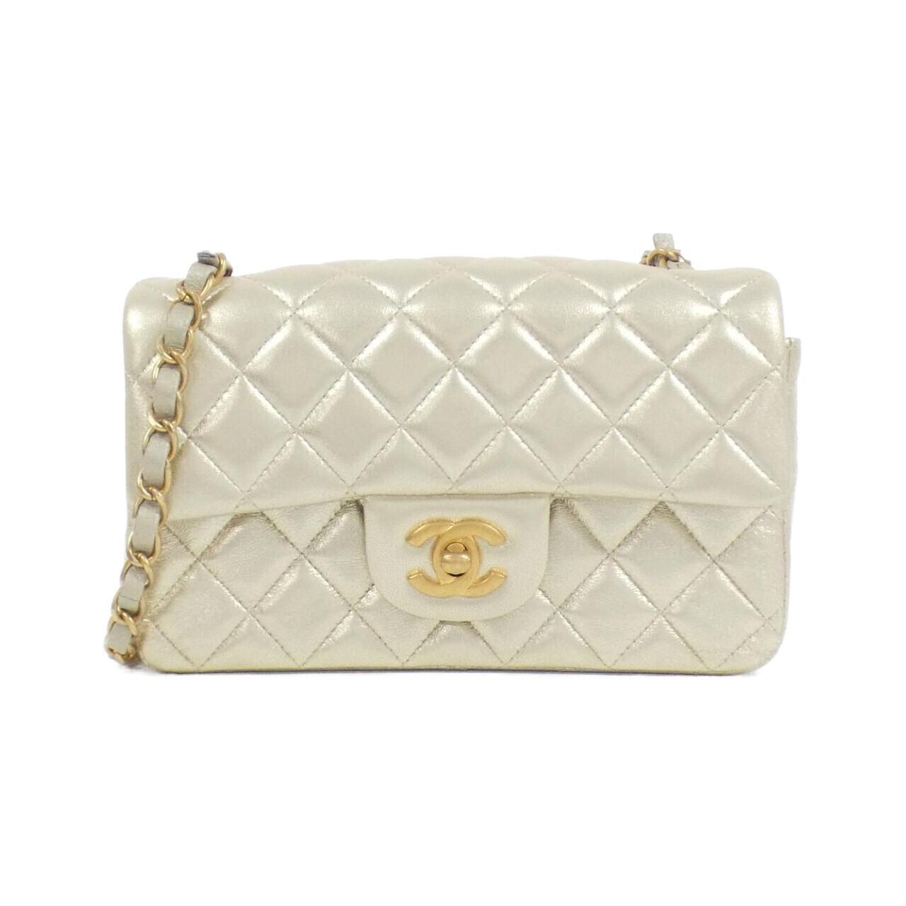 Authentic CHANEL 69900 Black Shoulder Bag with Gold Chain Strap 2600070522969