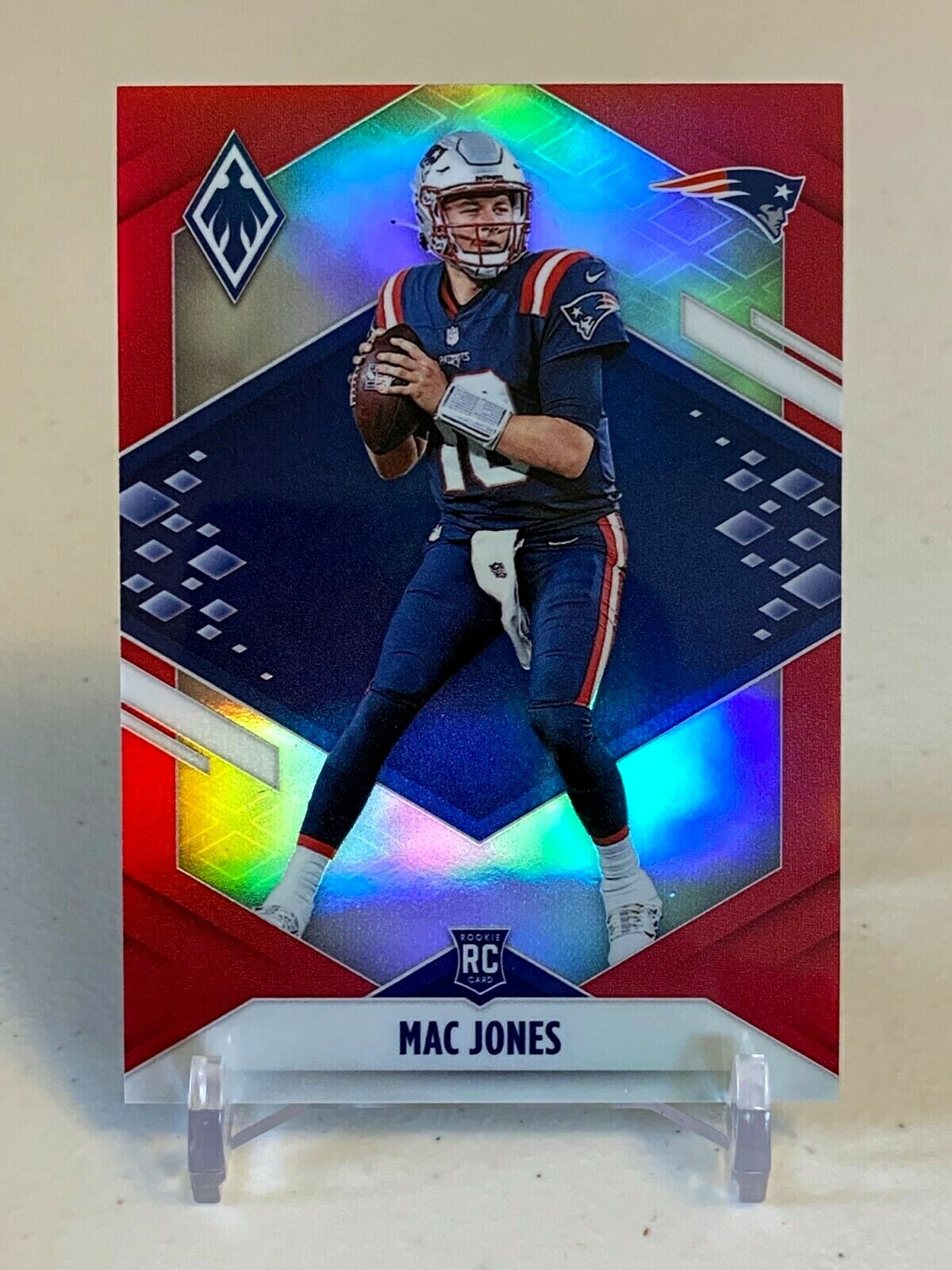 2021 Phoenix MAC JONES #'d /250 Rookie Red Parallel #109 New England Patriots