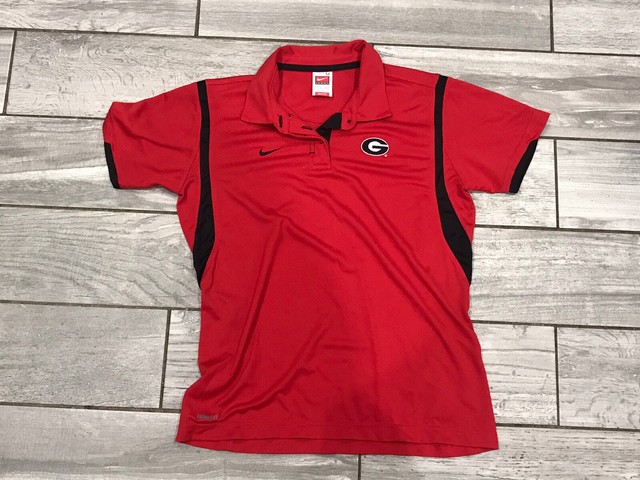 GEORGIA BULLDOGS Womenâs NIKE Polo SHIRT Red UGA Short Sleeve Size M Medium | eBay