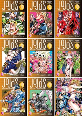 JoJo's Bizarre Adventure Part 5: Golden Wind Volume 1-9 Books