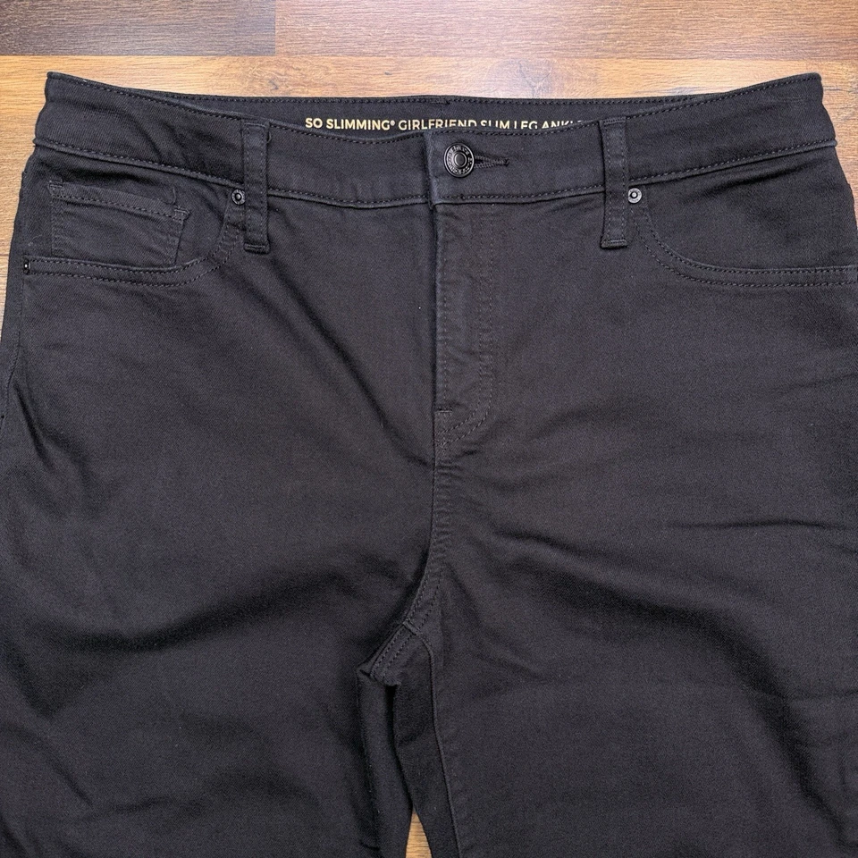 Chicos So Slimming Girlfriend Slim Leg Ankle Jeans 1P Black Mid Rise Stretch - Image 4 of 4