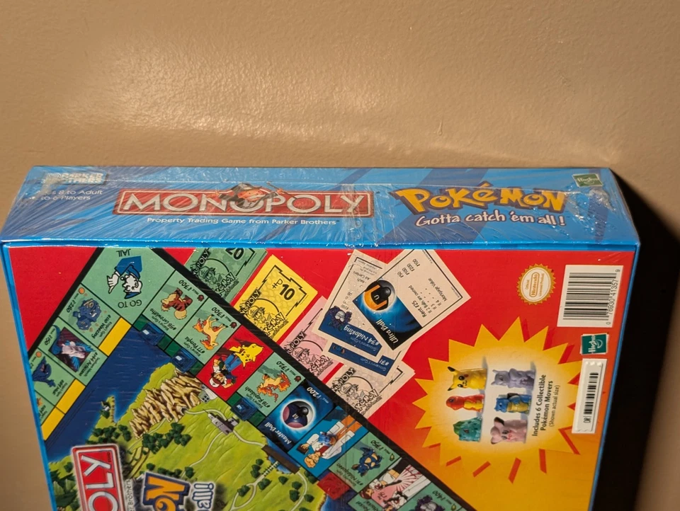 NEW Pokemon Collector's Edition Monopoly Board Game 1999 FACTORY SEALED - Image 4 of 4