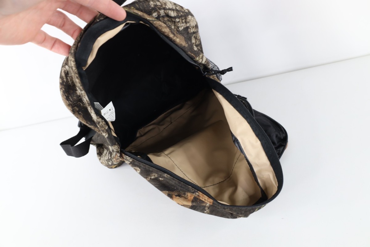 Vintage 90s Y2K Streetwear Distressed Camouflage Backpack Book Bag