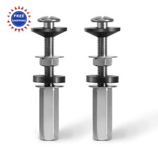 2Pcs Universal Toilet Seat Bolts Kit Metal Heavy - Duty Tank Screws Replacement