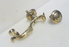 Large Antique Brass Door Knocker Old Victorian Art Nouveau Vintage Reclaimed 8"H