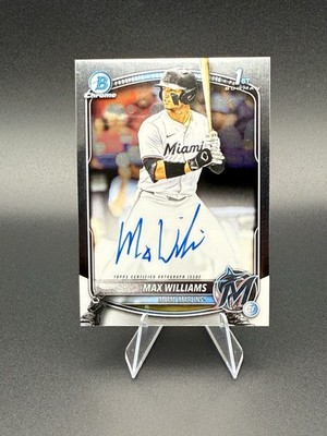 2025 Bowman Draft Max Williams Chrome Auto 1st Prospect #CPA-MWI Marlins