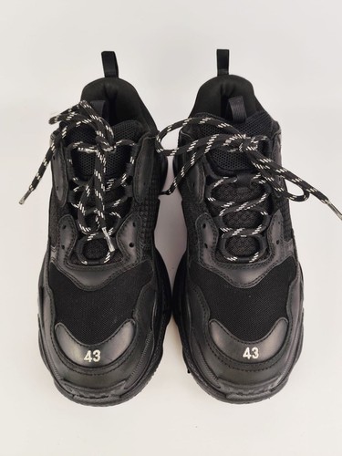 Balenciaga Triple S Black Usate EU 43 UK 9 US 10 ref. 534217 W09O1 100 - Foto 5 di 12