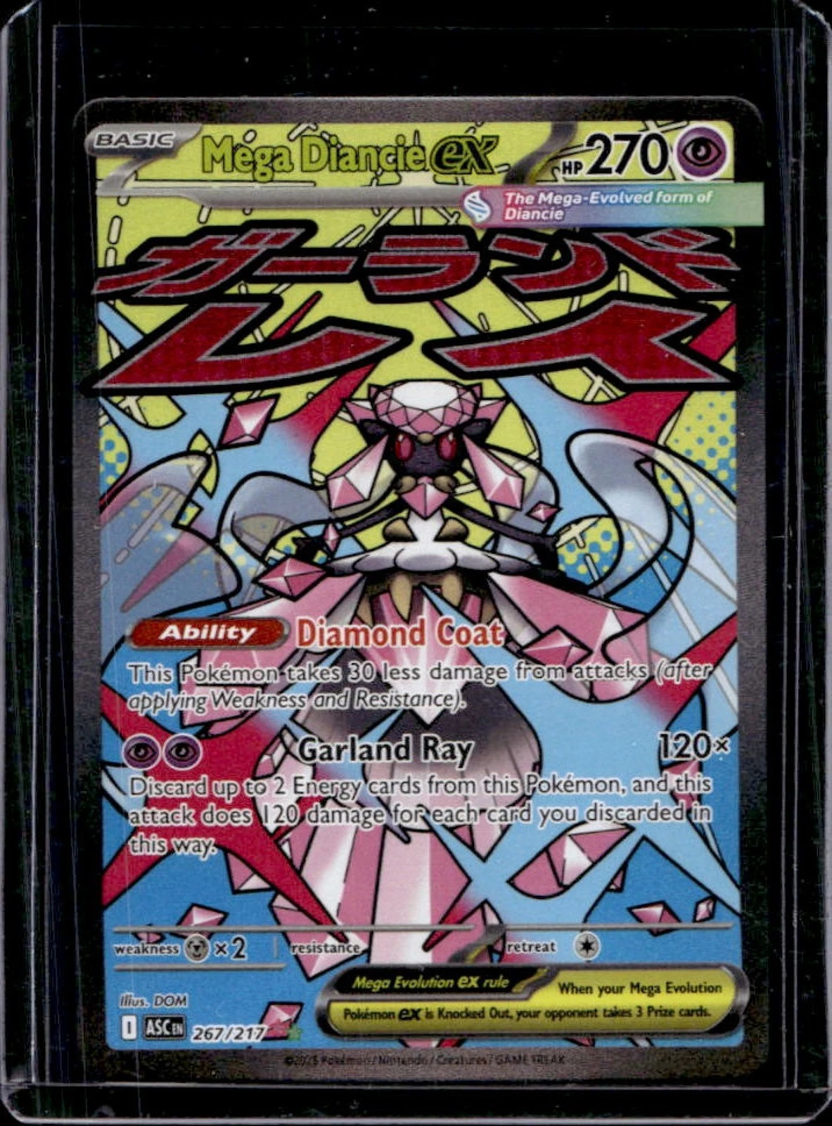 2026 Pokemon Ascended Heroes Mega Diancie ex Attack Rare #267/217