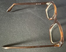 Vintage USS Military Eyeglasses Frames Only Brown 50-22 4 1/2 - 5 3/4 BCG USA