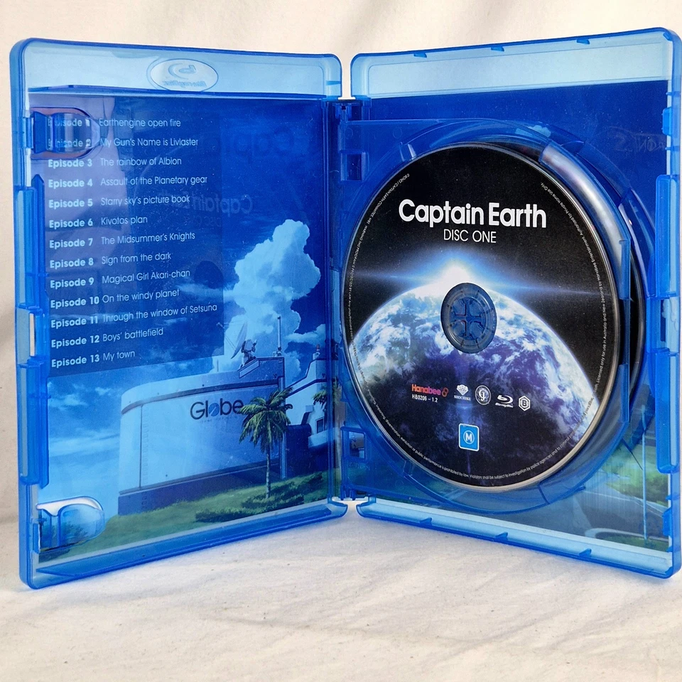 CAPTAIN EARTH Parte Uno Eps 1-13 Blu-Ray 2 Discos Región B Anime Hanabee Bones Foto 3 de 4