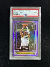 2024-25 Panini One and One Isaiah Collier RC Rookie #127 Purple 14/25 PSA 9 RB60