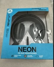 JLab Audio Wired On-Ear Headphones - Black