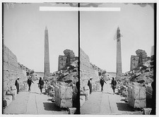 Photo:Egyptian views; Karnak. Obekisk of Thutmosis III