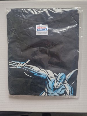 Vintage Hanes Beefy T-Shirt Graphitti Designs Silver Surfer Größe XL Neu+Ovp 