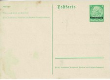 Niemcy Luksemburg 1940 Poczta Papeteria Pocztówka HG P35 nieużywana Ganzthche Postka