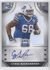 2014 Panini Crown Royale Rookie Signatures 62/99 Cyril Richardson Auto 0v1