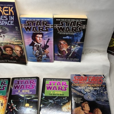 Star Trek & Star Wars Book Bundle, Corellian Trilogy, Starfleet Academy