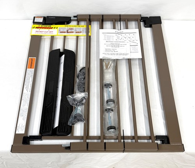 #ad Cumbor 29.7 46quot; Wide Baby Gate Self Closing Dog Gate Pressure Mounted Brown $44.95