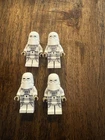 Lego Star Wars Snow Trooper Commander Lot Of 4 Great Condition