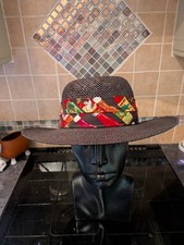 vintage town talk hot sauce band fedora hat