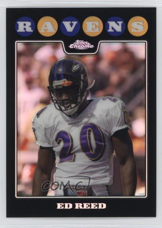 2008 Topps Chrome Refractor Ed Reed #TC120 HOF 09o1
