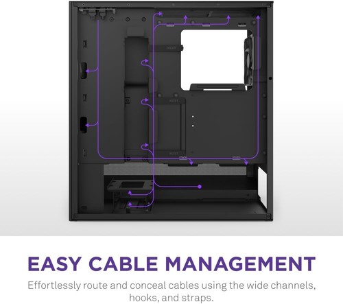 Compact Black Gaming Case with Premium Airflow and 2 x 120mm Pre-Installed Fans - Picture 9 of 11