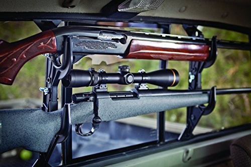 Pro Hunter Adjustable Gun Rack For Pickup Truck Rear Window – Holds 2 Shotguns
