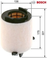 Bosch 1457433576 Luftfilter Luftfiltereinsatz