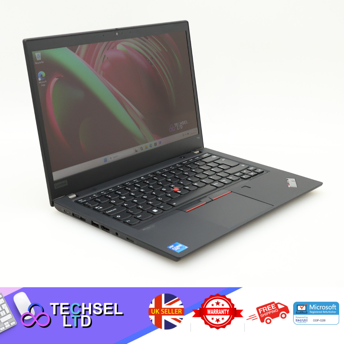Lenovo ThinkPad T14s Gen 2 i5-1135G7 2.40GHz 16GB Ram 256GB W11 Laptop 1Y W