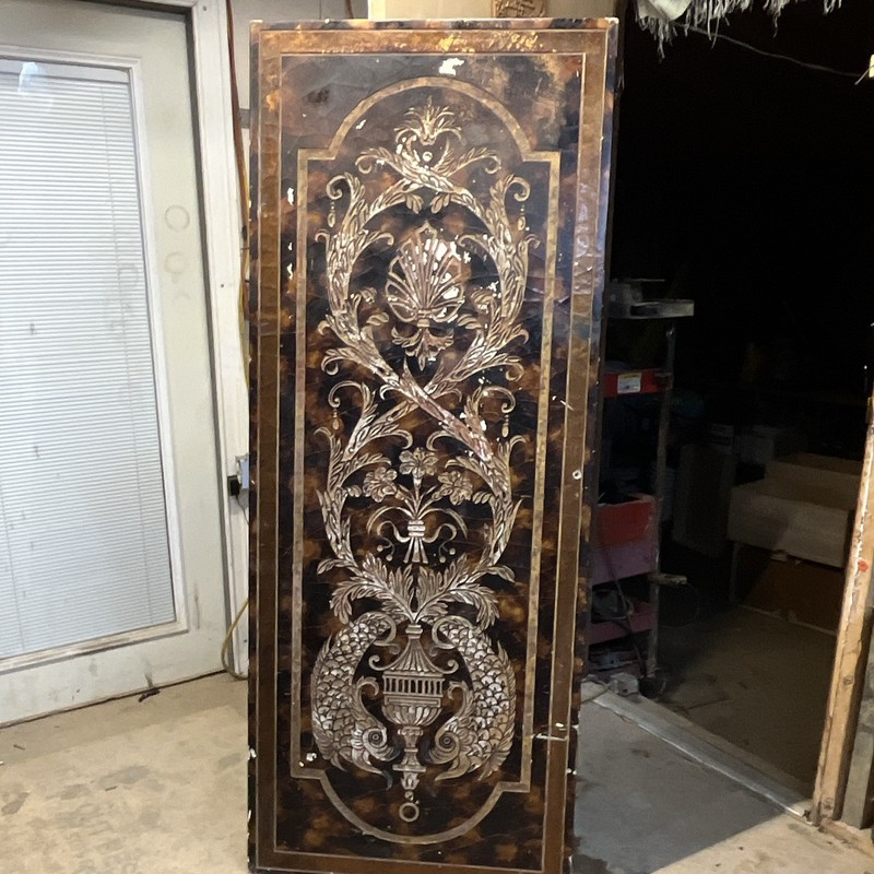Sarreid, Ltd. Traditional Wood Wall Panel Floral Urn Hanging Unframed